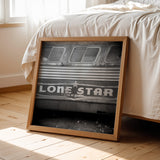 Lone Star Beer Bus Holga Photography Print - Tejas Country Club