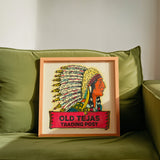 Tejas Trading Post Vintage Decal Art Print - Tejas Country Club