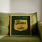 Texas Golf Shield Patch Art Print - Tejas Country Club