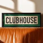 Framed Clubhouse Golf Art Scroll Sign - Tejas Country Club