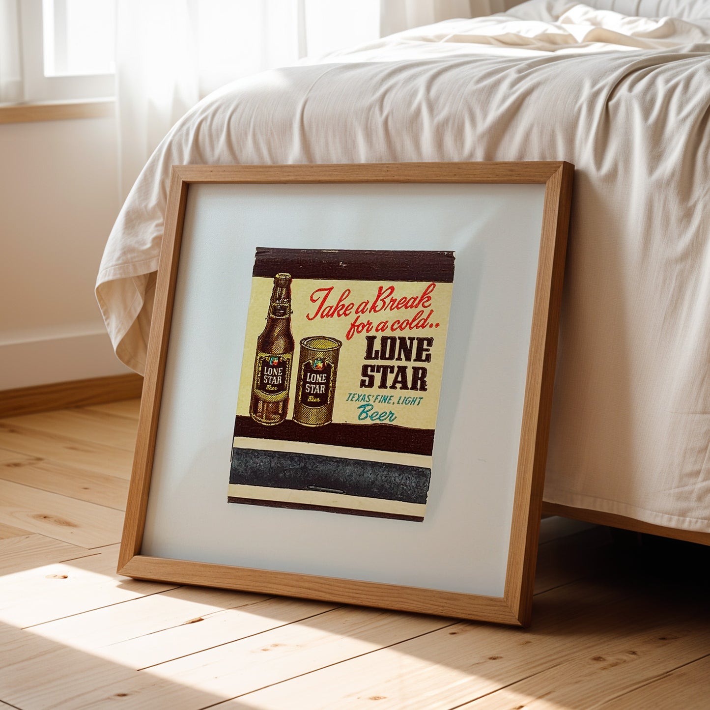 Vintage Lone Star Beer Matchbook Photography Print