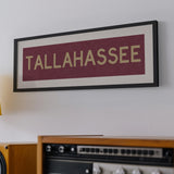 Framed Tallahassee Garnet Bus Scroll - Tejas Country Club
