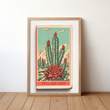Cactus Landscape Matchbook Vaya Con Dios Art Print - Tejas Country Club