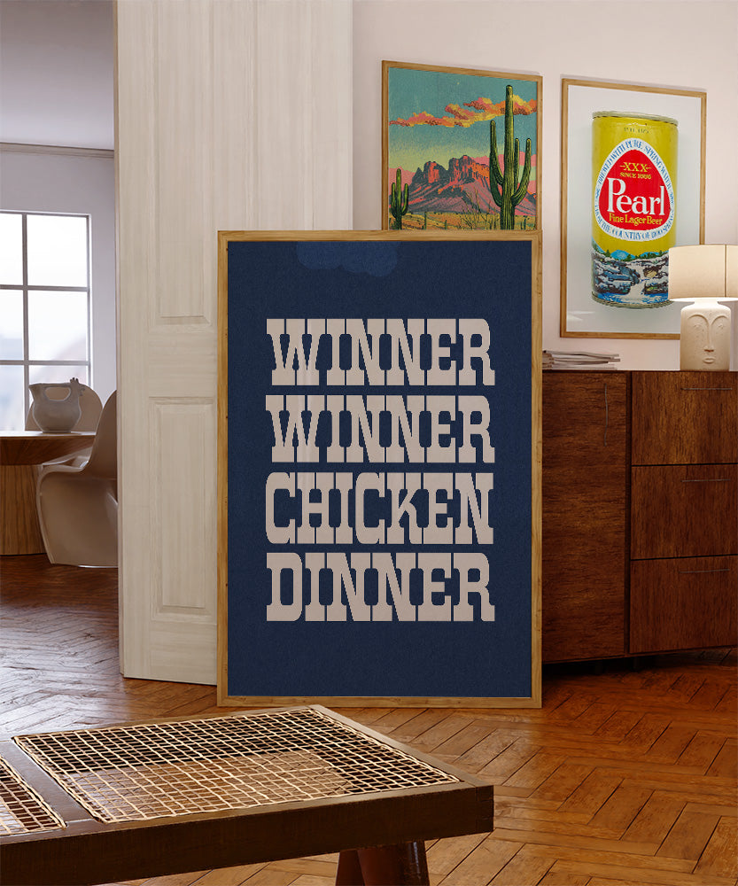 Winner Winner Chicken Dinner Art Print - Tejas Country Club
