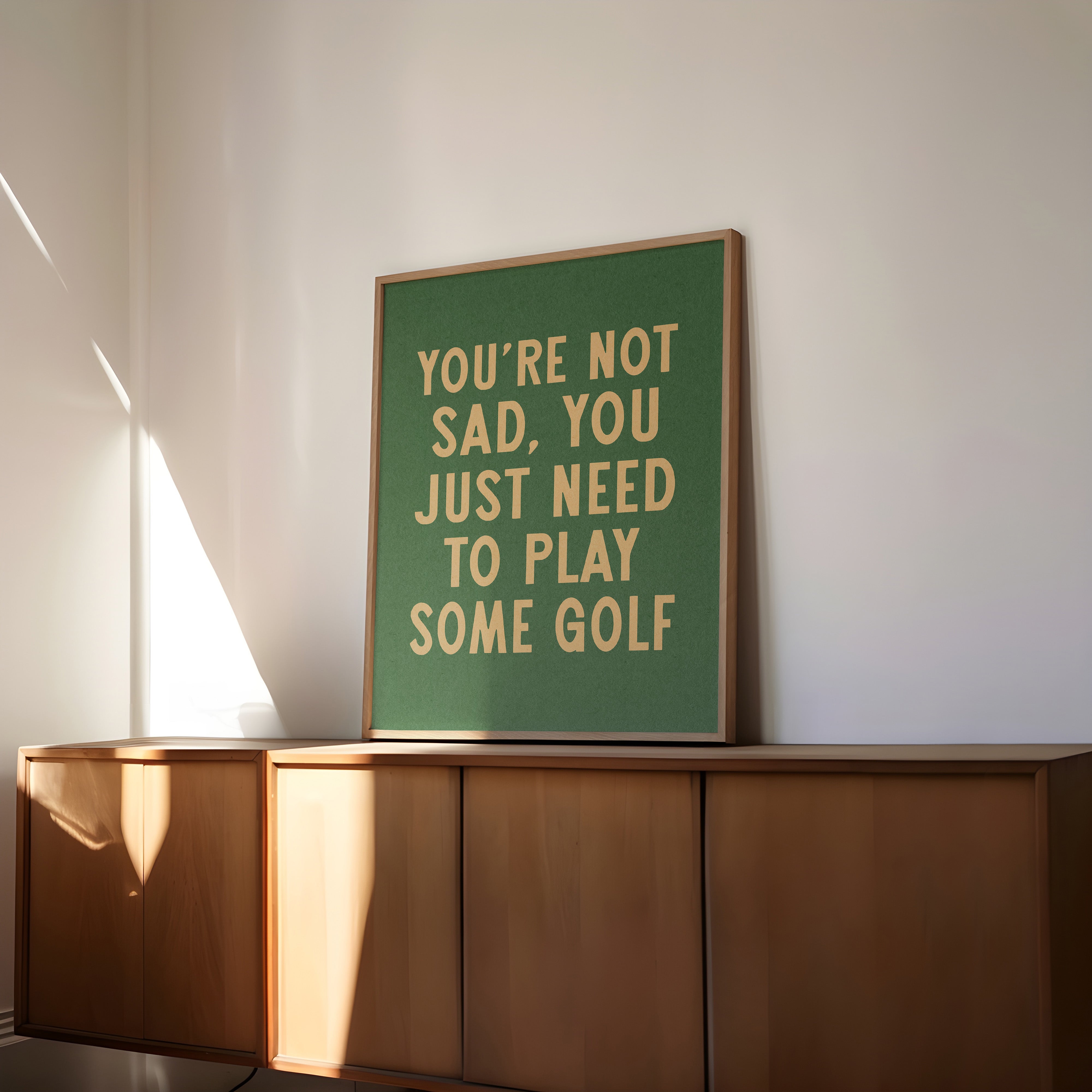 You're Not Sad You Just Need To Play Some Golf Home Decor Art Print Poster - Tejas Country Club