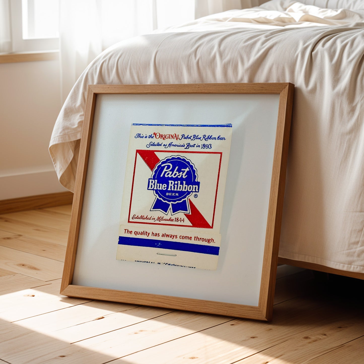 Pabst Blue Ribbon Beer Matchbook Photography Print