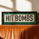 Framed Hit Bombs Golf Art Scroll Sign - Tejas Country Club