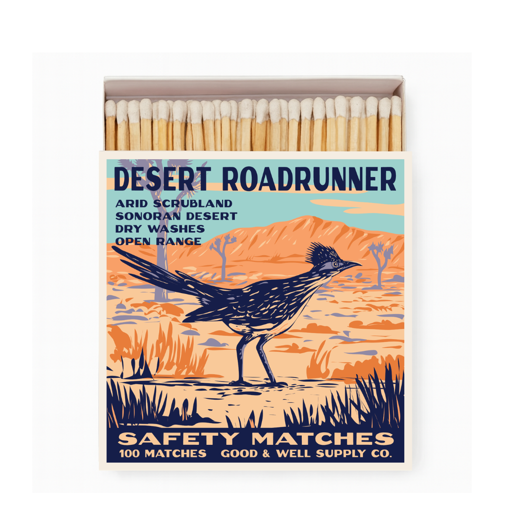 Desert Roadrunner Cabin Matches - Tejas Country Club