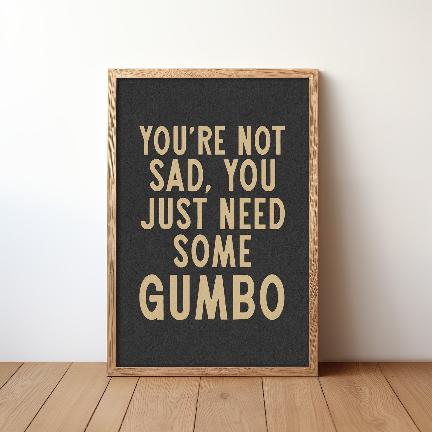 Gumbo Humor Wall Art Home Decor Art Print