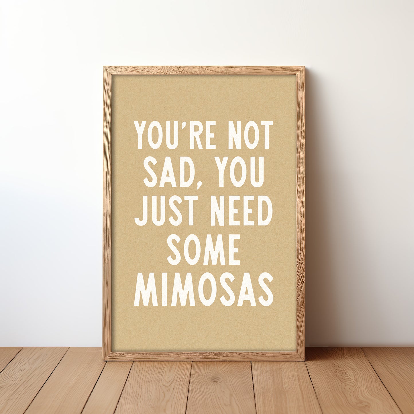 Mimosas Humor Wall Art Home Decor Art Print