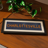 Framed Charlottesville Blue Bus Scroll - Tejas Country Club