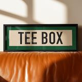 Framed Tee Box Golf Scroll Art - Tejas Country Club