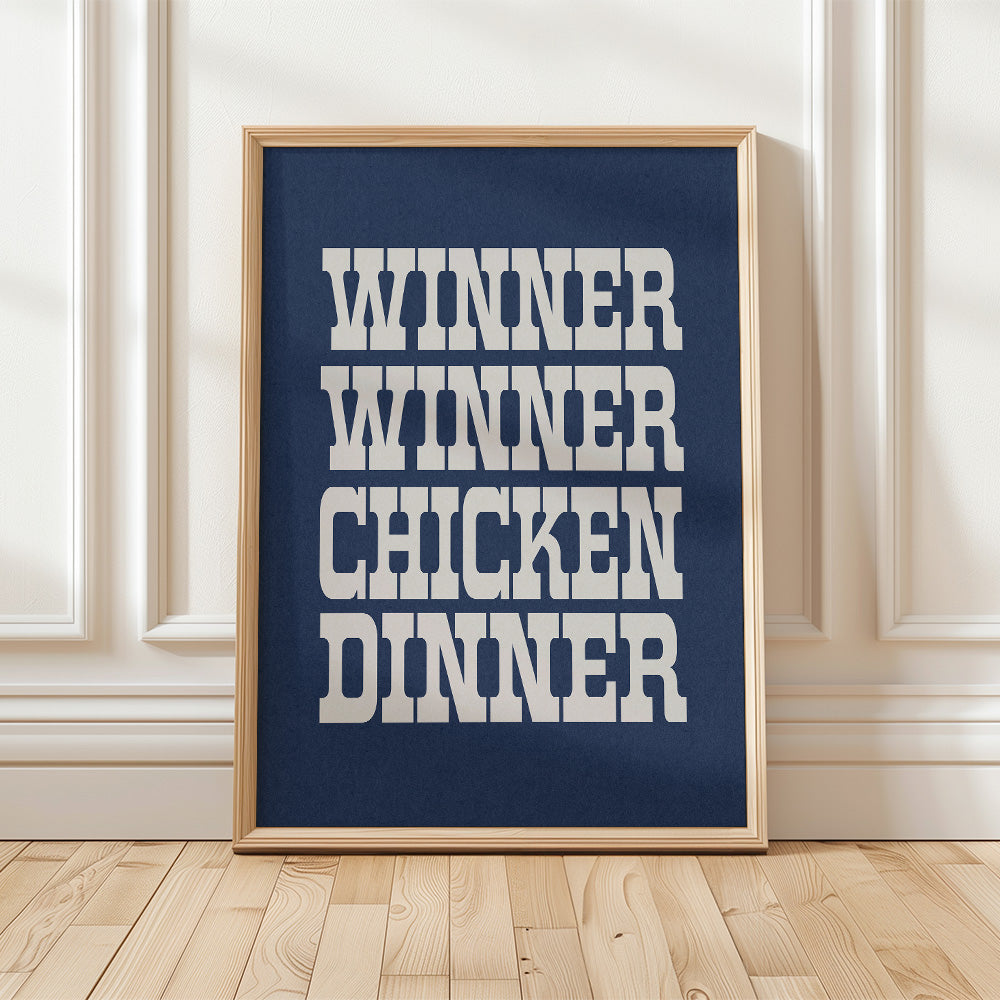 Winner Winner Chicken Dinner Art Print - Tejas Country Club