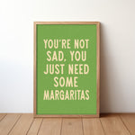 Margarita Humor Wall Art Home Decor Art Print - Tejas Country Club