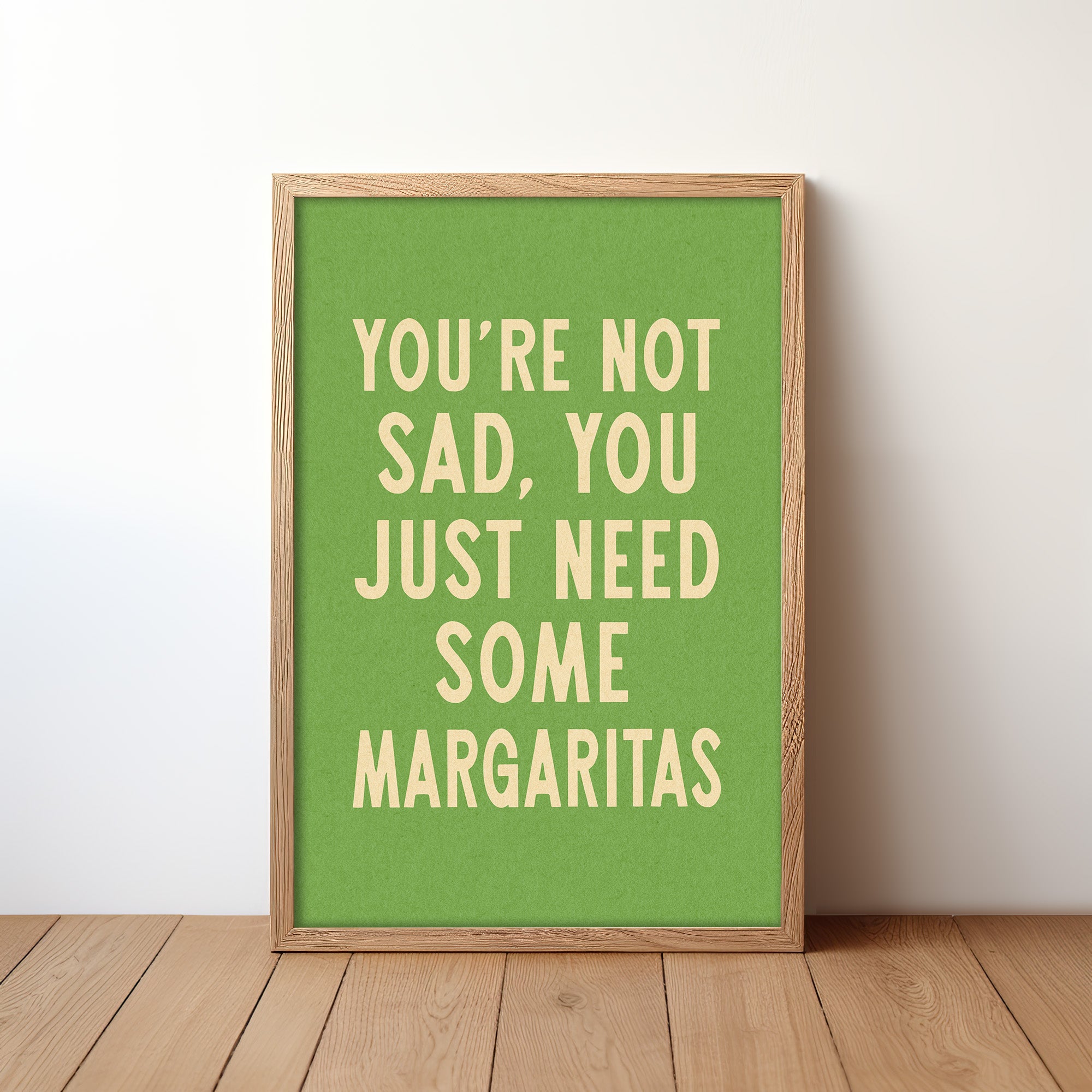 Margarita Humor Wall Art Home Decor Art Print - Tejas Country Club
