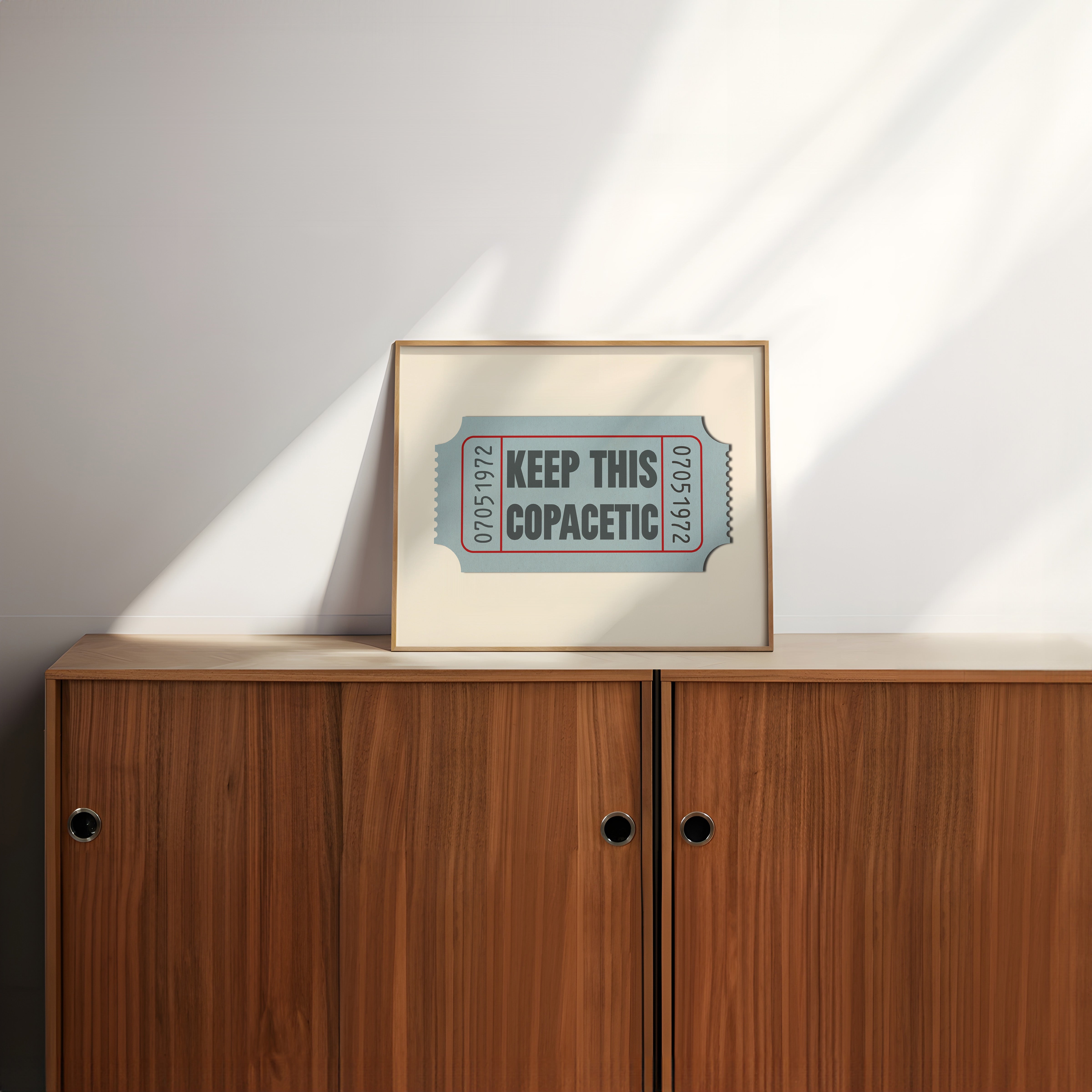 Keep This Copacetic Ticket Stub Art Print - Tejas Country Club
