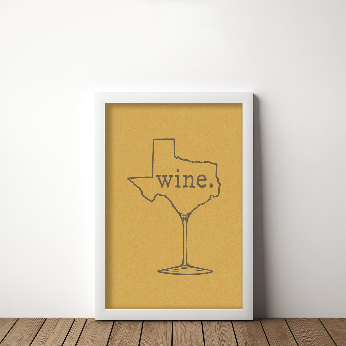 Texas Wine Chardonnay Art Print