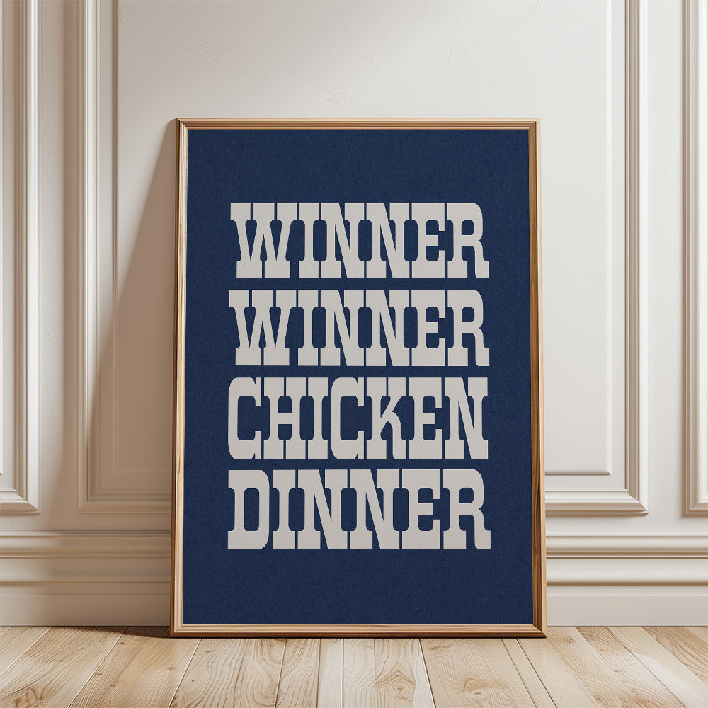 Winner Winner Chicken Dinner Art Print - Tejas Country Club