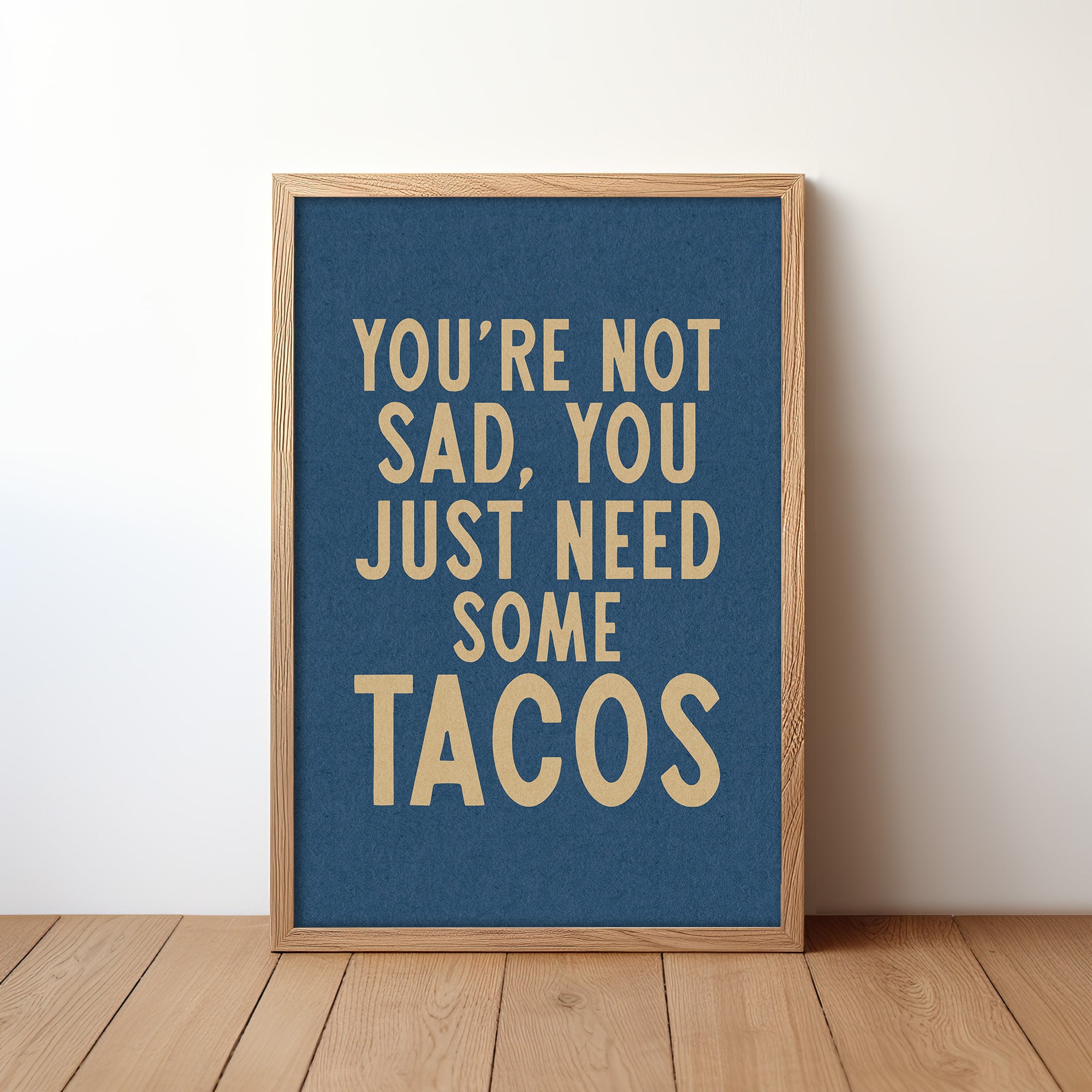 Taco Humor Wall Art Home Decor Art Print - Tejas Country Club