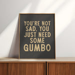 Gumbo Humor Wall Art Home Decor Art Print - Tejas Country Club