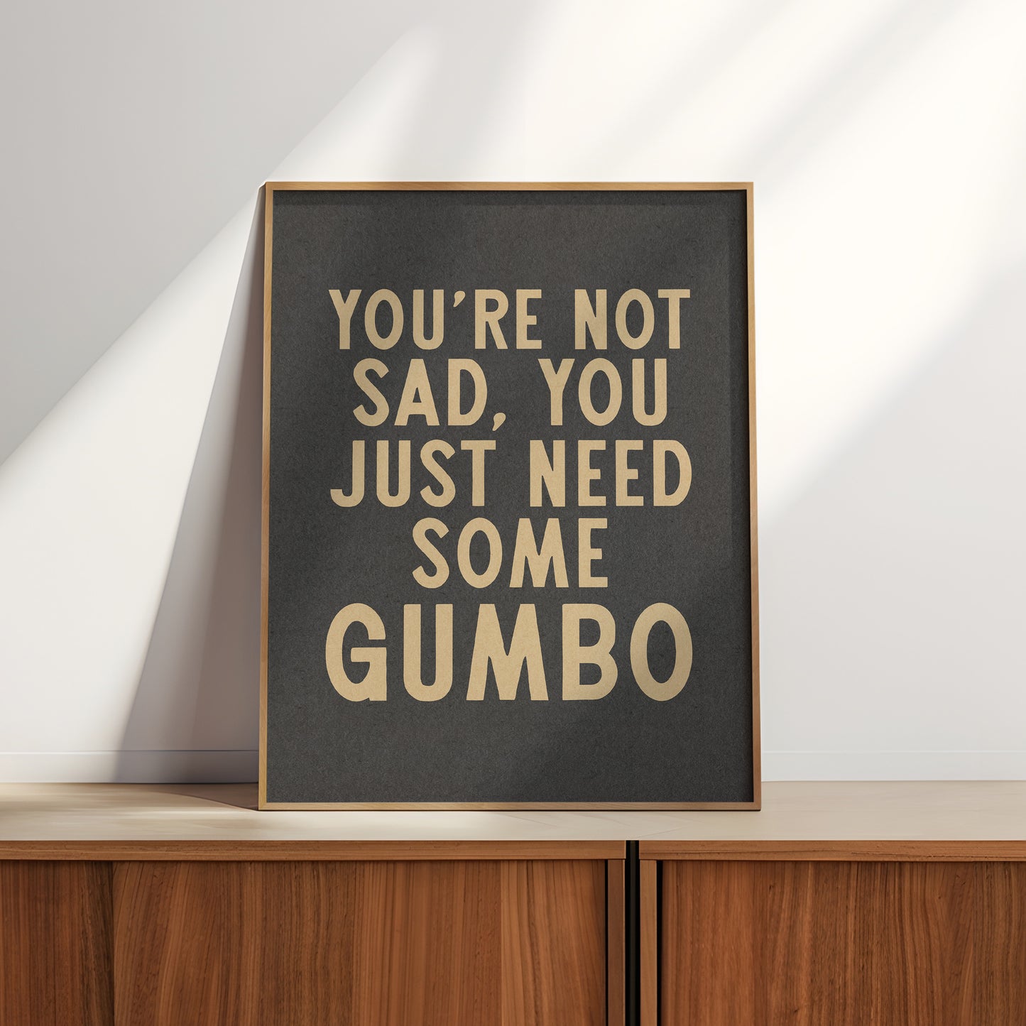 Gumbo Humor Wall Art Home Decor Art Print