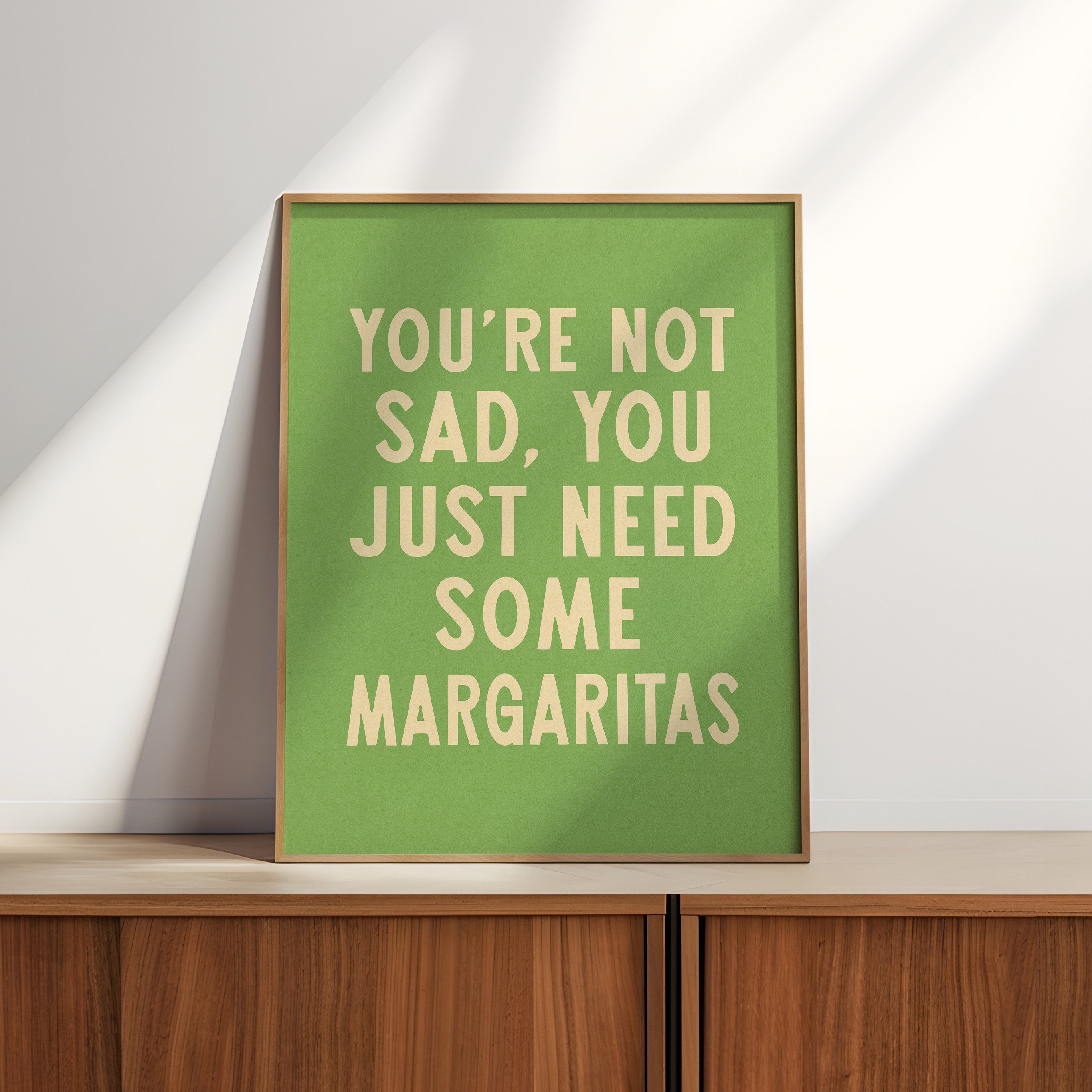Margarita Humor Wall Art Home Decor Art Print - Tejas Country Club