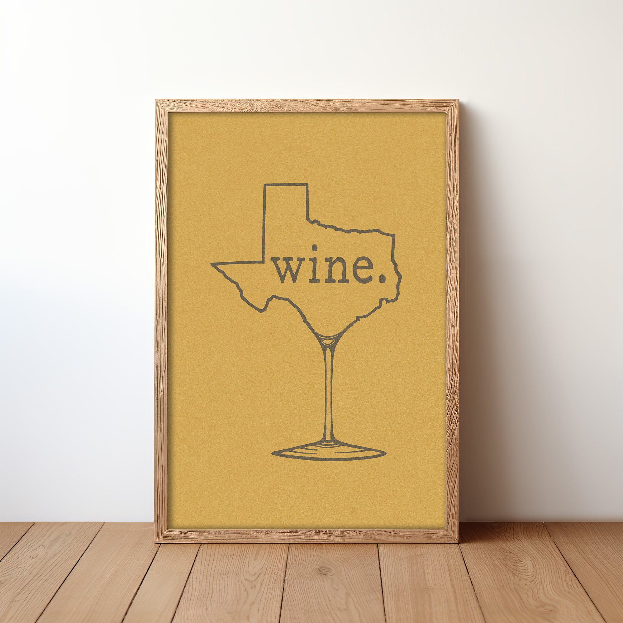 Texas Wine Chardonnay Art Print - Tejas Country Club