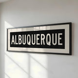 Framed Albuquerque New Mexico Bus Scroll - Tejas Country Club
