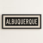 Framed Albuquerque New Mexico Bus Scroll - Tejas Country Club