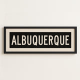 Framed Albuquerque New Mexico Bus Scroll - Tejas Country Club