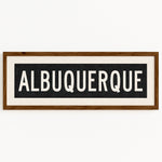 Framed Albuquerque New Mexico Bus Scroll - Tejas Country Club