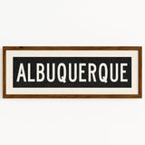 Framed Albuquerque New Mexico Bus Scroll - Tejas Country Club