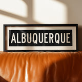 Framed Albuquerque New Mexico Bus Scroll - Tejas Country Club