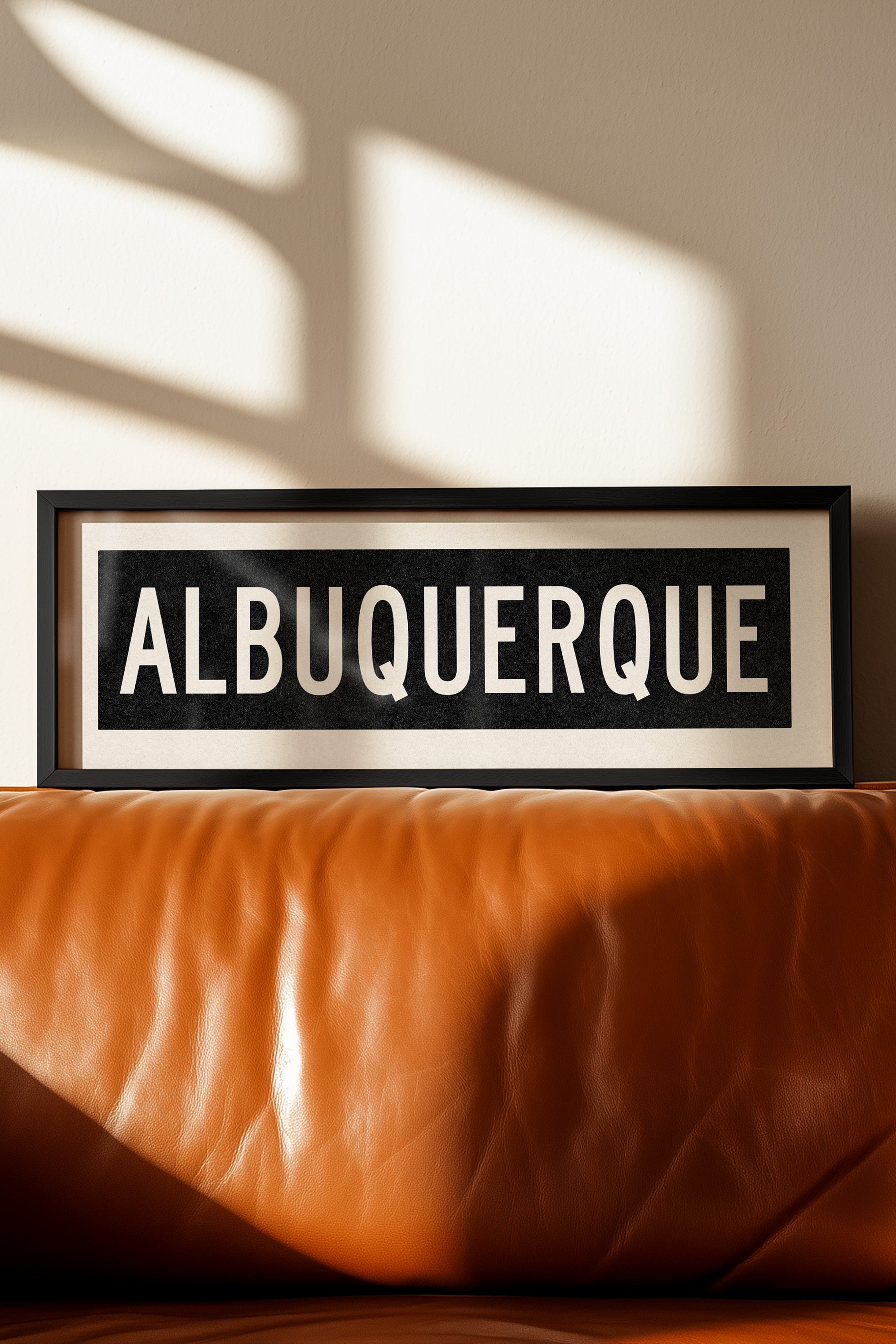 Framed Albuquerque New Mexico Bus Scroll - Tejas Country Club