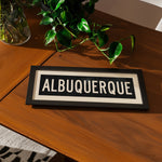 Framed Albuquerque New Mexico Bus Scroll - Tejas Country Club