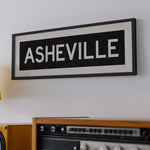 Framed Asheville North Carolina Bus Scroll - Tejas Country Club