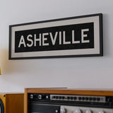 Framed Asheville North Carolina Bus Scroll - Tejas Country Club