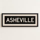 Framed Asheville North Carolina Bus Scroll - Tejas Country Club