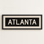 Framed Atlanta Georgia Bus Scroll - Tejas Country Club