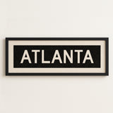 Framed Atlanta Georgia Bus Scroll - Tejas Country Club