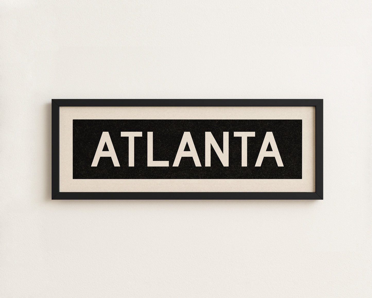 Framed Atlanta Georgia Bus Scroll - Tejas Country Club