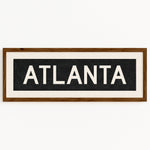 Framed Atlanta Georgia Bus Scroll - Tejas Country Club