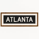 Framed Atlanta Georgia Bus Scroll - Tejas Country Club