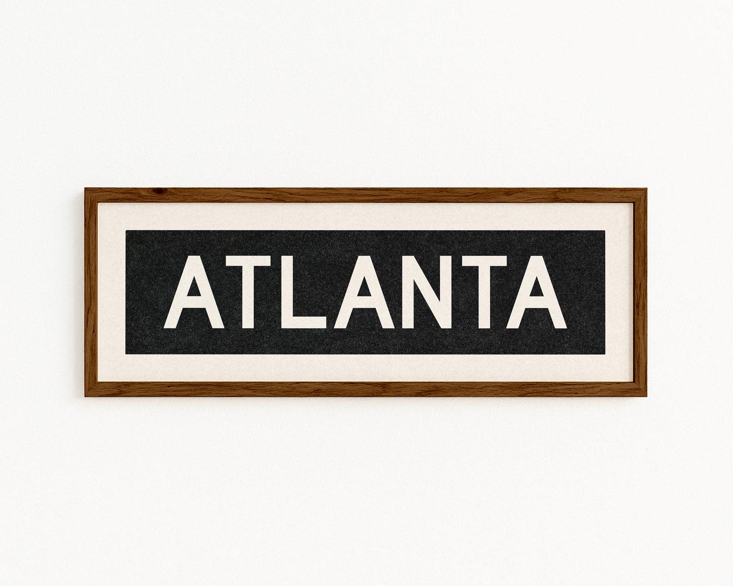 Framed Atlanta Georgia Bus Scroll - Tejas Country Club