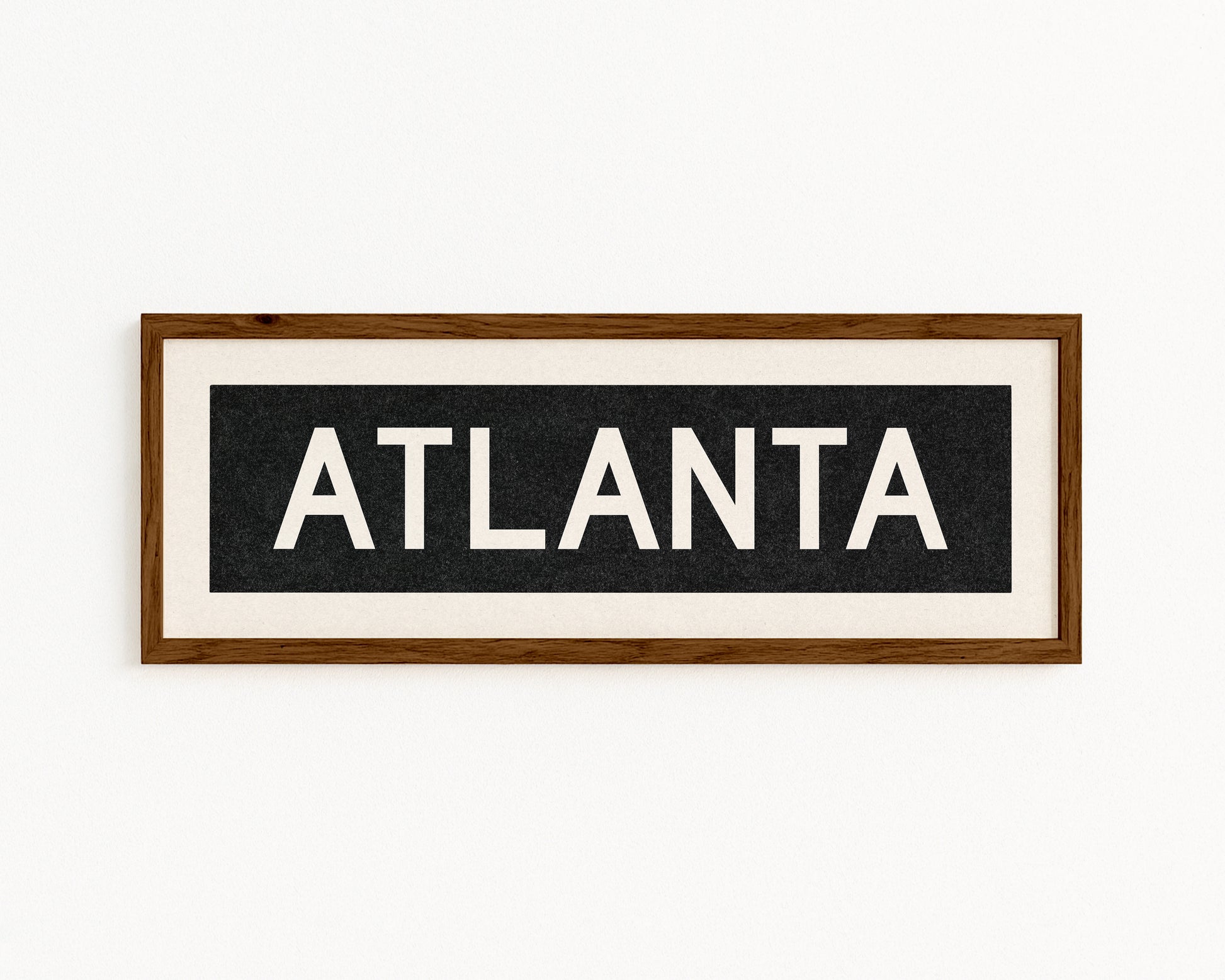 Framed Atlanta Georgia Bus Scroll - Tejas Country Club