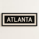 Framed Atlanta Georgia Bus Scroll - Tejas Country Club