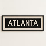 Framed Atlanta Georgia Bus Scroll - Tejas Country Club