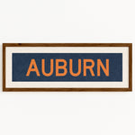 Framed Auburn Navy Bus Scroll - Tejas Country Club