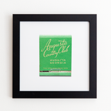 Augusta Country Club Matchbook Print
