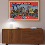 Austin Texas Vintage Postcard Print - Tejas Country Club